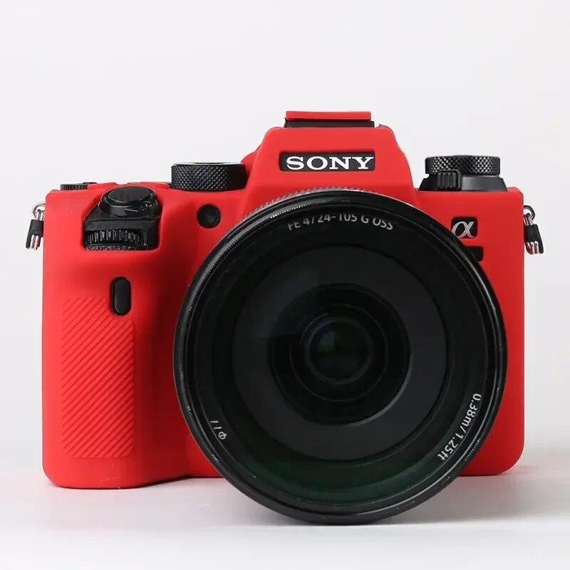 

Силиконовый чехол для камеры, сумка для Sony A9, силиконовый защитный чехол для камеры, защитный чехол для камеры Sony A9II A9II A9M2 красный