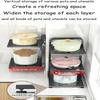 Kitchen Pot Storage Rack Adjustable Under Sink Storage Rack Multi-layer Free Snap-On Pot Cover Rack for Kitchen Storage