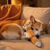 Portable Dog Toys for Travel Crinkle Animal Toy, Plush Squeaky Chew Fox Raccoon Safe Dogs Squirrel Puppy Teething Toy Small Medium And Large