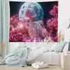 VIKAMA Cherry Blossom Skull Tapestry Gothic Floral Wall Hanging Fabric for Bedroom Living Room Dormitory Decoration