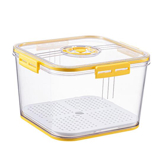 Food Storage Container Square Shape Moist-proof Sealed Design Plastic Kitchen Foods Storage Canisters for Pantry