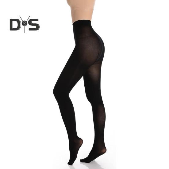 Women Pantyhose High Waist Solid Color High Elasticity Skinny Thin Candy Color Anti-slip Cosplay Performance Tights Work Daily Wear Long Stockings