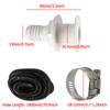 1 set Flexible Bilge Pump Hose Installation Kit 3/4-Inch Diameter 6.6 FT for Boats with 2 Clamps and Thru-Hull Fitting