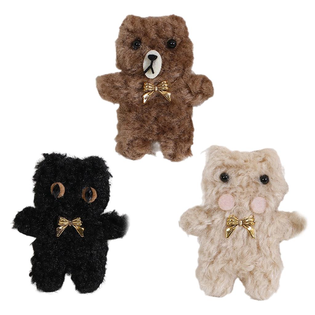 Stylish Bear Headband Clip Cute Cartoon Bear Accessory Adorable Bear Bag Fun DIY Accessory for Clothing and Socks