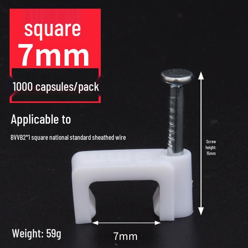 Steel Nail Wire Clips for Cable Management