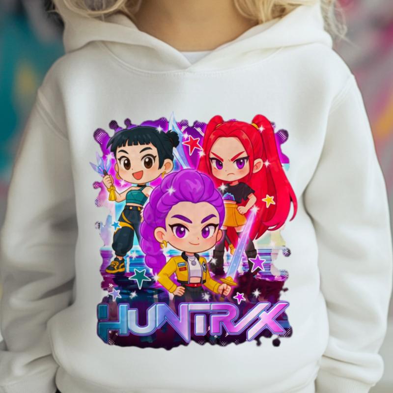 

K-pop Охотники на демонов Мультяшные Модные Толстовки Детские Повседневные Топы Для Девочек Мальчиков Кино Новая Толстовка С Капюшоном Осенний Пуловер С Длинным Рукавом 140