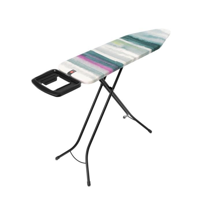 Brabantia table à repasser b, 124x38 cm, repose-fer vapeur solide - morning breeze