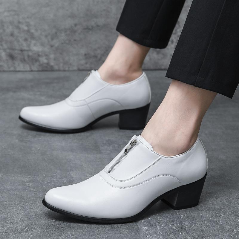 New Arrival Mens Oxford Shoes Formal Dress Shoes Classic Shoes Handmade Elevator Footwear Italian High heel Wedding shoes C267