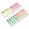 20Pcs Shrimp Bait Luminous Wood Shrimp Lure Artificial Fishing Lure Fishing Tackle Accessory for River Ocean