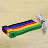 50 Stück/100 Stück lösbare Kabelbinder, farbige Kunststoffe, wiederverwendbare Kabelbinder, Nylon-Schlaufenwickel, Reißverschlussbündel, T-Kabelbinderdraht