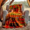 Reeses Peanut Flannel Blanket Soft Warm All-Season Throw, Design for Camping, Car Travel, Hiking Sofa, Bed, Office Perfect Gift for Parties