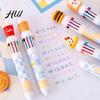Cute Style Writing Tool Fast Food Themed 10-Color Ballpoint Pen French Fries Burger Cheese Pattern Topper Designs Multi-Color for Journaling And Notes