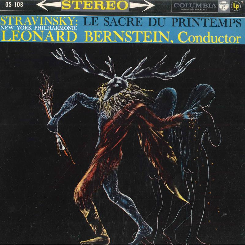 LP Record LEONARD BERNSTEIN, NEW YORK PHILHAR - Stravinsky Ballet Music Le Sacre Du OS108 COLUMBIA 1961 Japan Classical Used