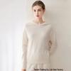 Autumn Winter Pure Cashmere Women's Hooded Loose Knit Sweater Pullover
