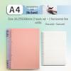 B5 Hand-Friendly Loose-Leaf A4 Junior Notebook with A5 Detachable Coil for Students