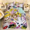 Anime Digital-monsters Bedding Set Digimon Duvet Cover and Pillowcases Unfilled Single Double Bed Adult Boy Girl Gift