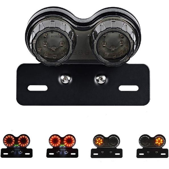 Anki HappiGo ANKIA 40-LED 40W Motorcycle Tail Light Integrated Running Lamp Brake&Turn Signal Light With License Plate Bracket For Harly Motorcycle