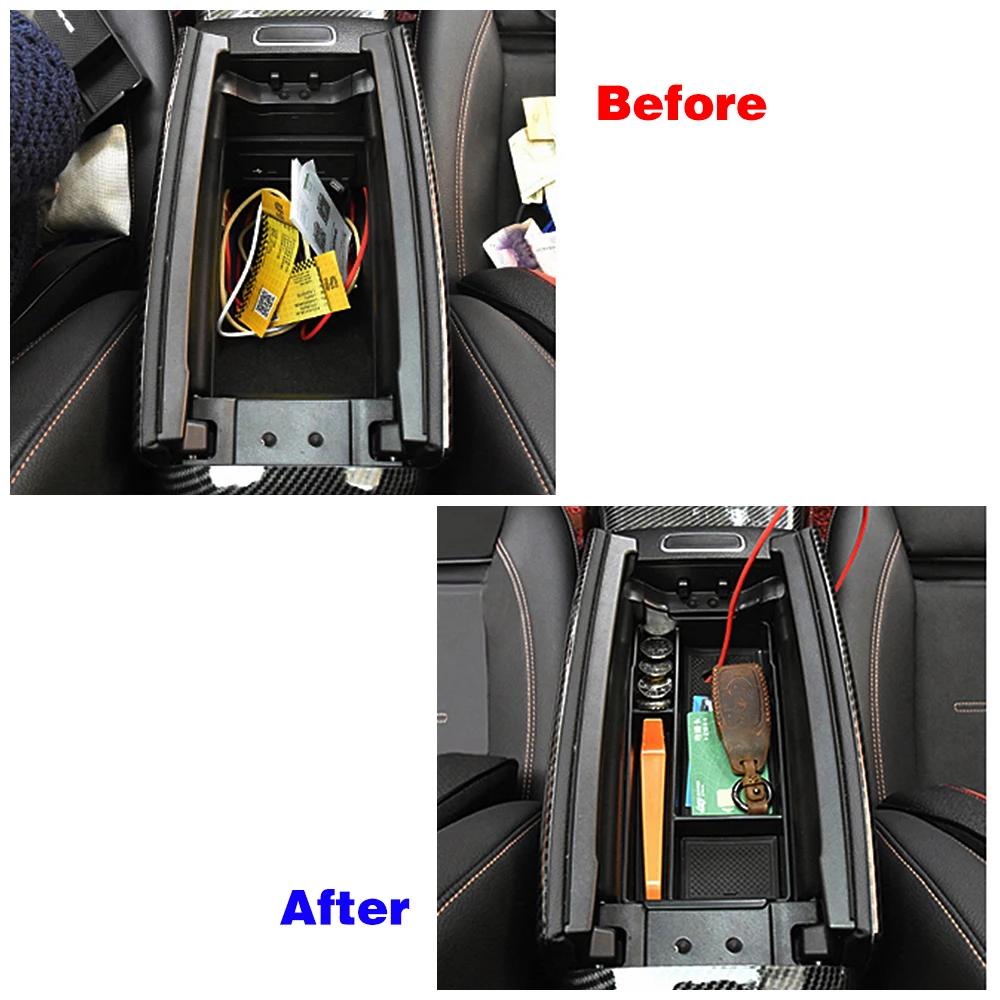 Dla Mercedes Benz AB CLA GLA GLB EQA EQB W177 C118 W118 W247 X247 H247 2024 Schowek w podłokietniku środkowym samochodu Schowek Porządkowanie