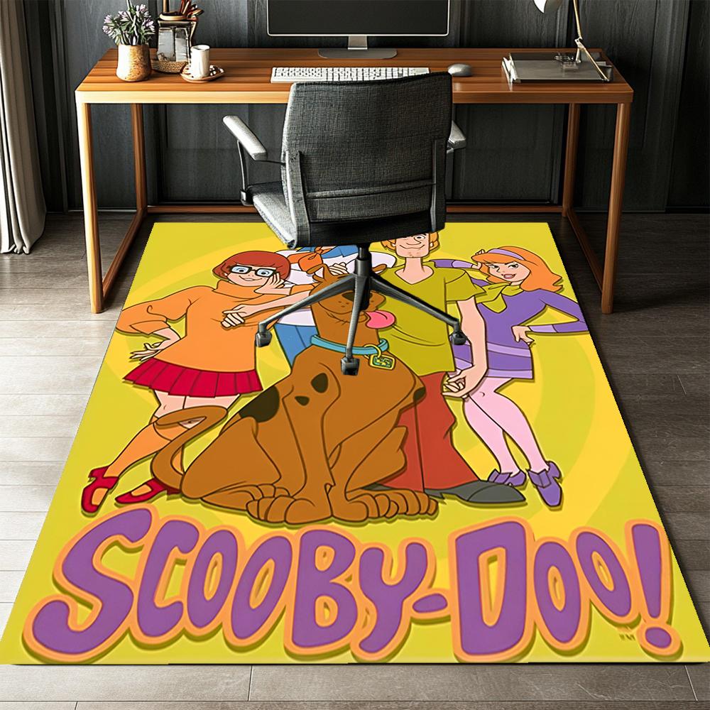 Scooby-Doo Printed Carpet Rug for Office Chair Living Room Bedroom Kitchen Room Decor Gifts