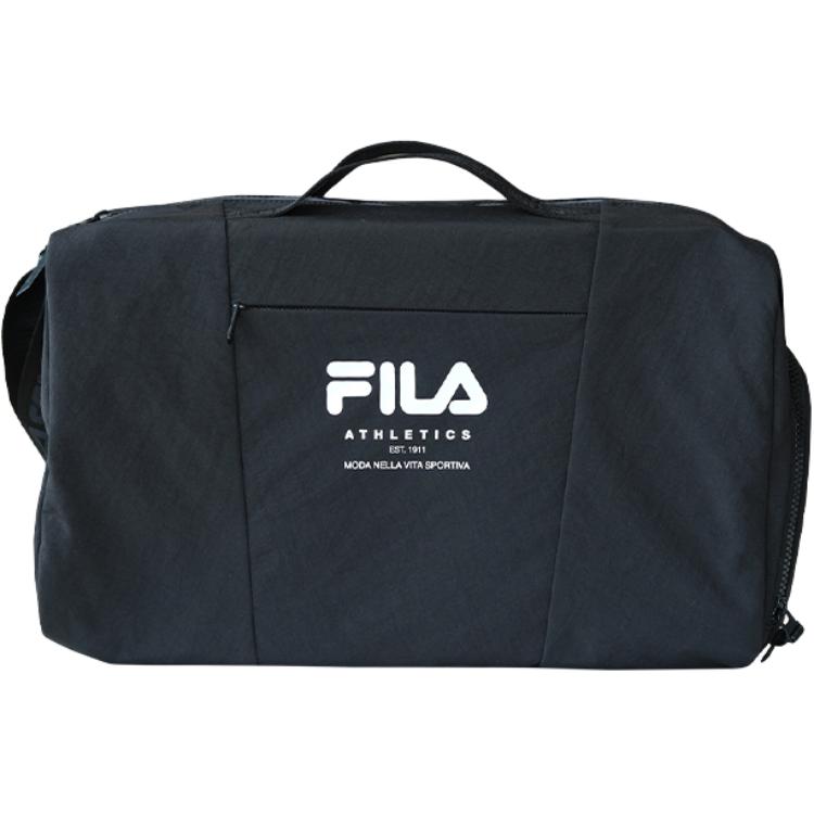 FILA Large Capacity Non-Detachable Shoulder Strap Travel Storage Bag Unisex Bags Black U2D240232 Black