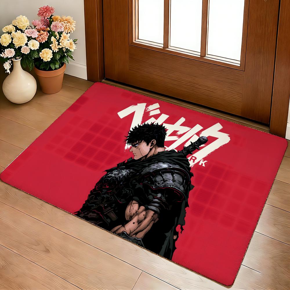 Guts Sword In Berserk Berserk Floor Mat Cozy Flannel Soft Thick Non-Slip Mat For Living Room Bedroom Kitchen Decor Rugs