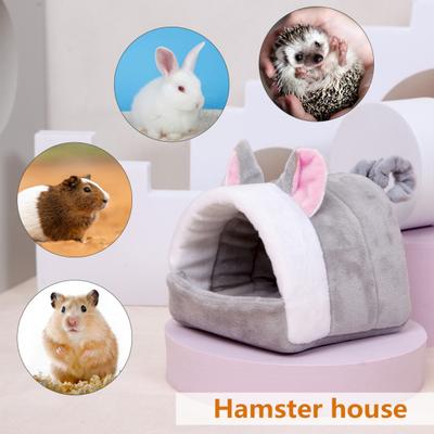 Cozy Hamster Nest Provide Warmth Comfort Versatile Plush Sponge Safe Soft Texture Small Pets Nest for Winter