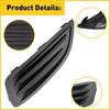 For 2014-2019 Ford Fiesta Front Left Driver Side LH Bumper Fog Light Cover Black