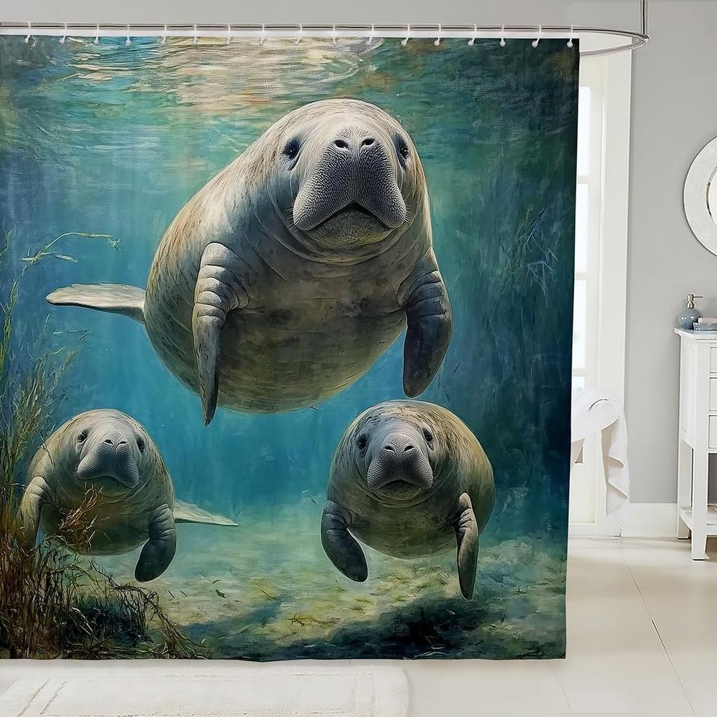 Dog Waterproof Shower Curtains,Cartoon Animal Bath Curtain For Kids Boys Girls Children,Dog Bone Cute Pet Shower Curtain Spotted