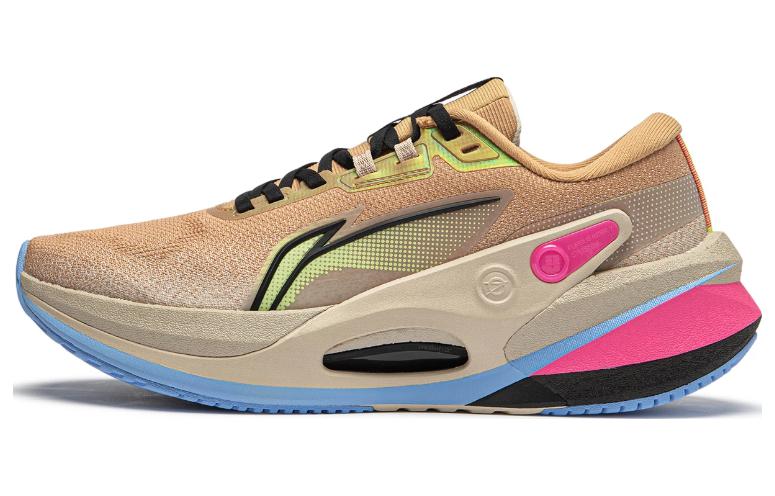 Li Ning Furious Rider 7.0 V2 Амортизирующие Нескользящие Низкие Беговые Кроссовки Мужские Светло-коричневые ARZT007-21 41