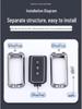 Soft Silicone Zinc Alloy Protective Key Cover for Wuling Xingchen SUV