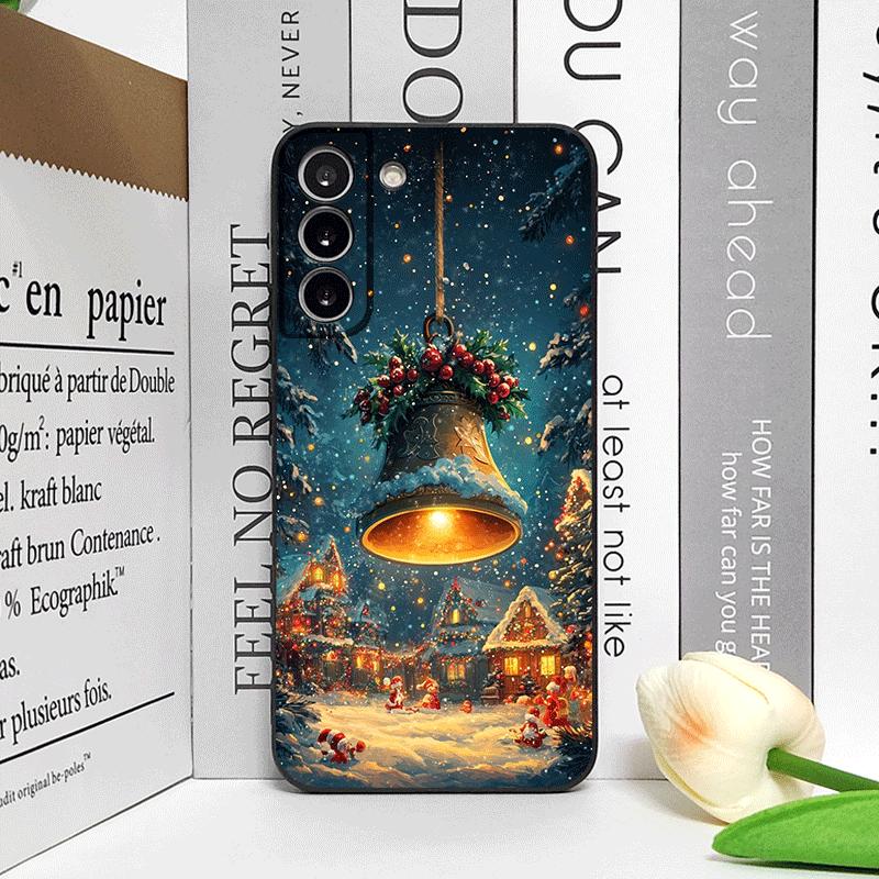 Artistic Merry Christmas Tree Gifts Pattern Phone Case for Samsung Galaxy S25 S24+ S23 Ultra S22 Plus S21 FE M53 M34 Soft Covers