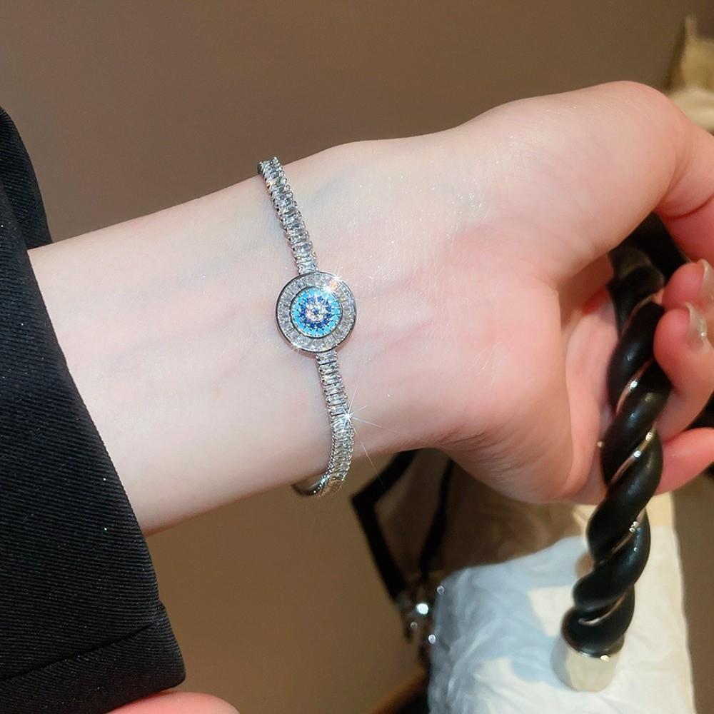Stjärna Rund Djävulens Öga Strass Djävulens Öga Armring Bankettkläder Smycken Alla Hjärtans Dag Present