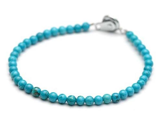 of Avoid ward off December birthstone turquoise also a travel [Stone Happiness] danger, evil, bracelet, charm [14cm]