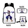 3Dsundropfnaf Backpack Student School Bag Crossbody Bag Pencil Bag Three-Piece Trend