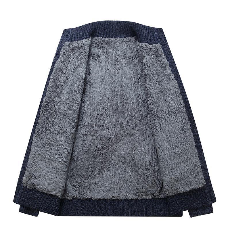 2025 Autumn Velvet-Lined Zipper Cardigan: Stylish, Comfortable, Versatile Wool Sweater