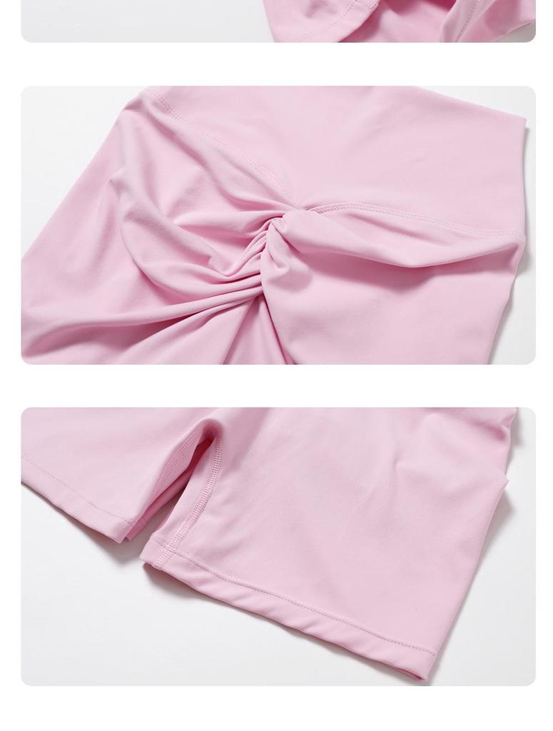 Women's High Waist Ruched Yoga Shorts - Peach Lift, Tight Fit Sports & Running Shorts