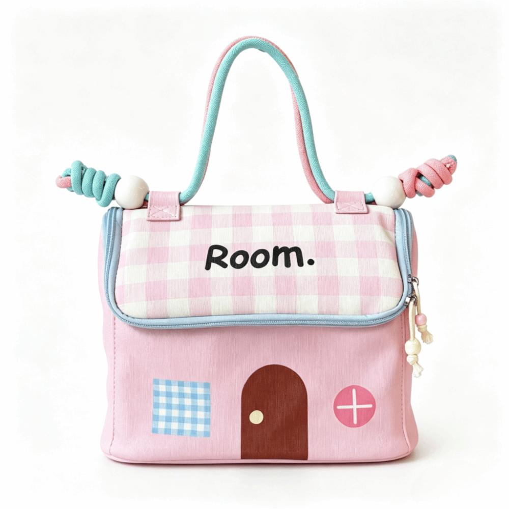 Large Capacity Cosmetic Bag House Shape Portable Toiletry Organizer Makeup Bag  Home Storage