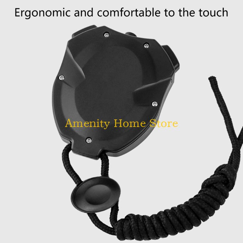 F26C Professional Training Stopwatches Double Row Time Display 10 Event Recall Function ABS Construction for Athletes CN