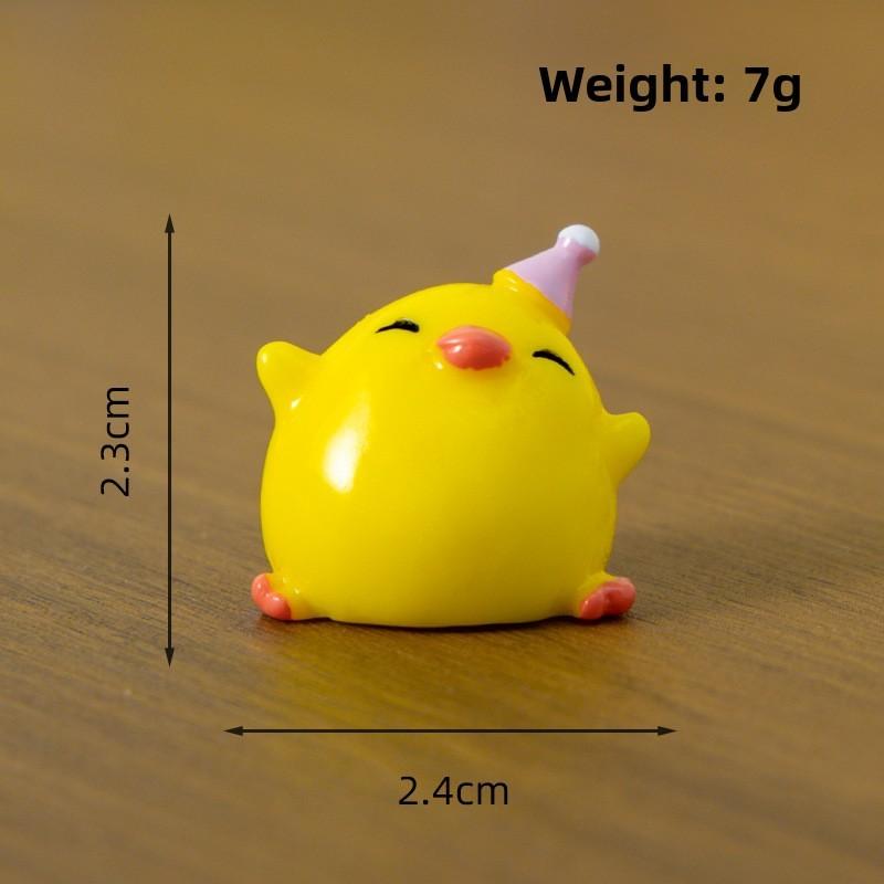 Resin Craft Duck Figurine Creative Desk Ornament With Unique Design For Living Room Decor