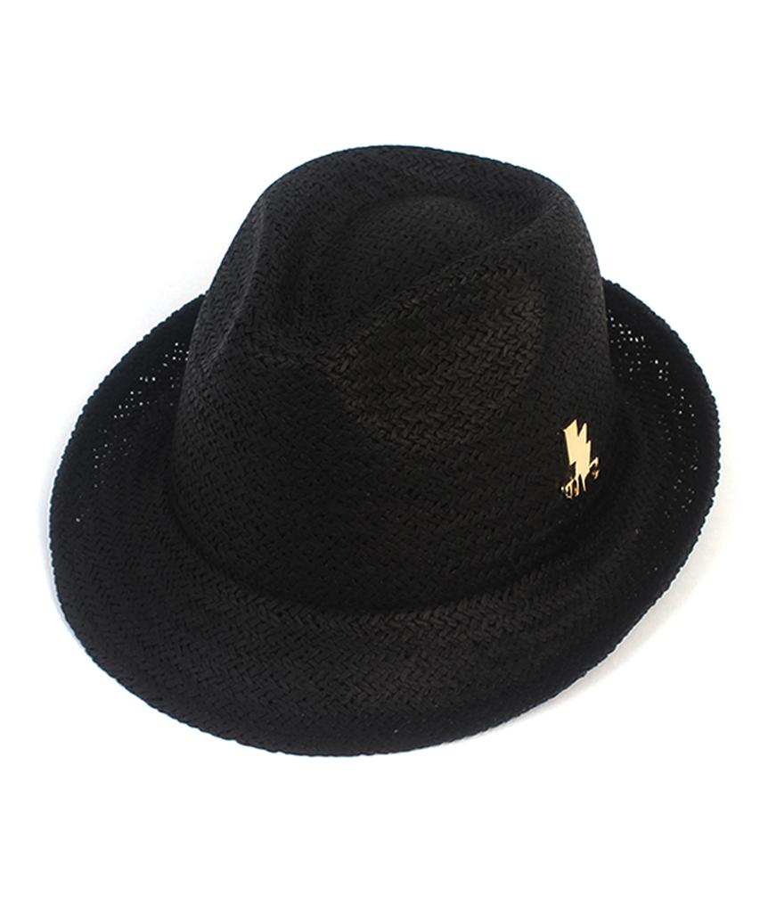 Yunibeosyeolkemiseuteuli Bu Swing Simple Black Fedora Summer Hat