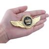 2pcs Wing Circular Crown Emblems,Crystal Diamond Crown Car Stickers Decals Decoration for All Car (Gold Black)