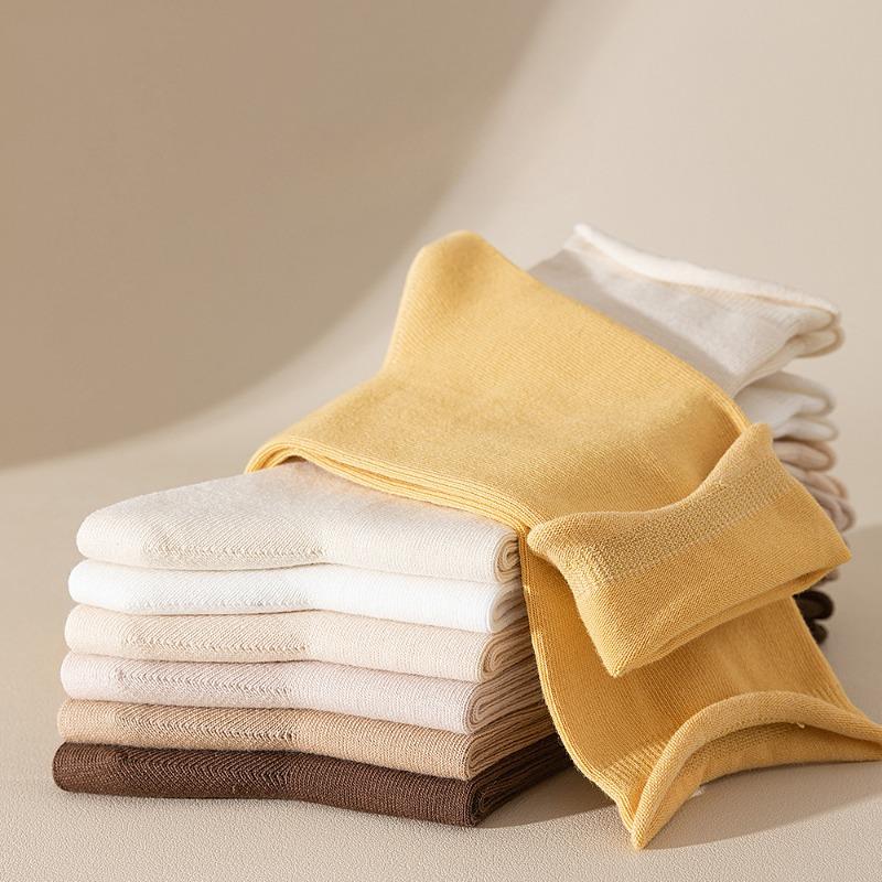 Women's Pure Cotton Mid-calf Autumn Boneless Women's Socks, Postpartum Socks, Women's Spring Cotton Socks, Trendy