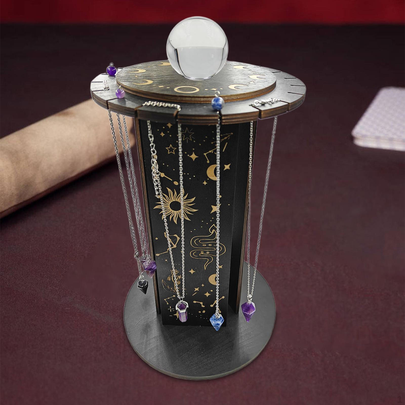 

Вращающаяся подставка-органайзер для ювелирных изделий для ожерелий, серег, эфирных масел и moon