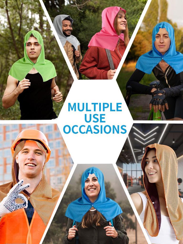 Quick-Dry Sun Protection Hoodie Towel for Beach, Gym, and Sports