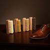 Beech Wood Shoe Brush Solid Shoe Brush Footwear Cleaning Brush Natural For Casual Shoes Wallets Leather Shoes