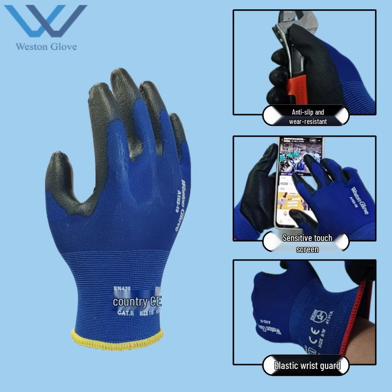 18-Nadel Touchscreen PU-beschichtete rutschfeste, verschleißfeste Handschuhe - Ultradünn, bequem, atmungsaktiv, vielseitig.