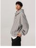 Men's 450g Heavyweight Boxy Cropped Hoodie, Button-Up, American Style for Spring/Autumn