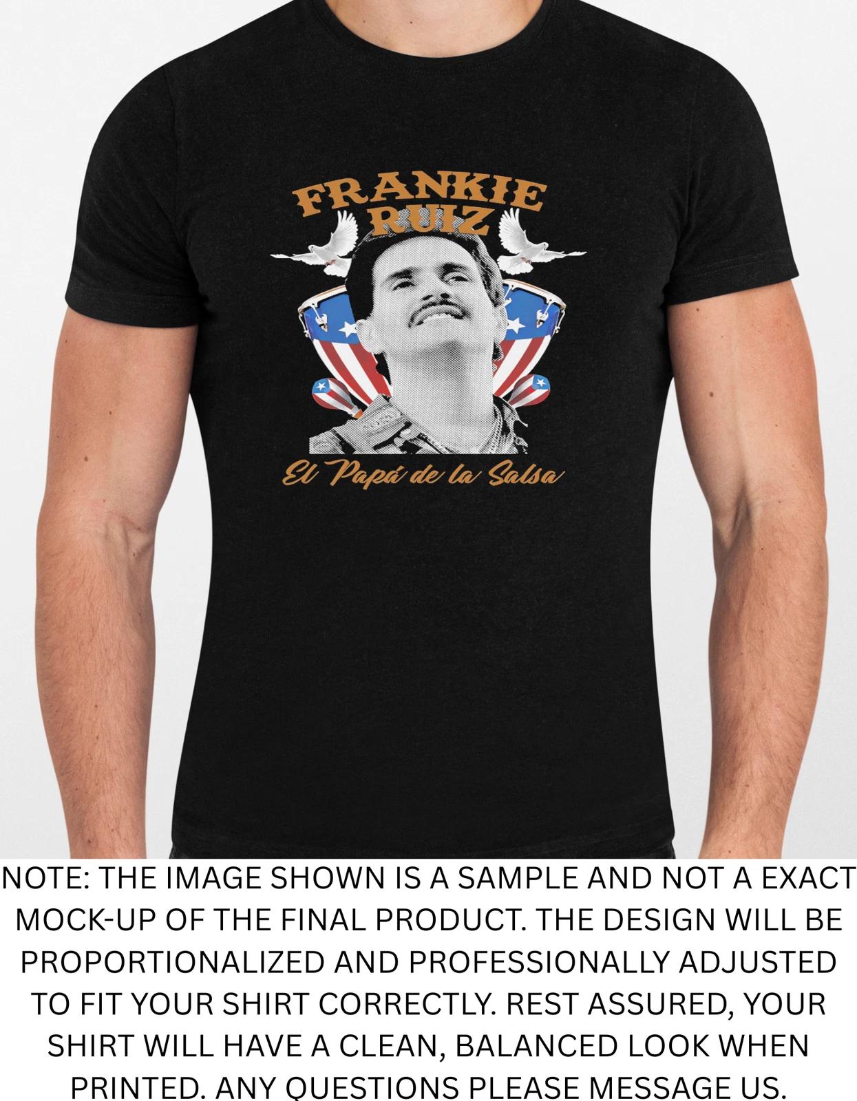 Men s and Women s T-shirts Frankie Ruiz Salsa Artist Graphic L