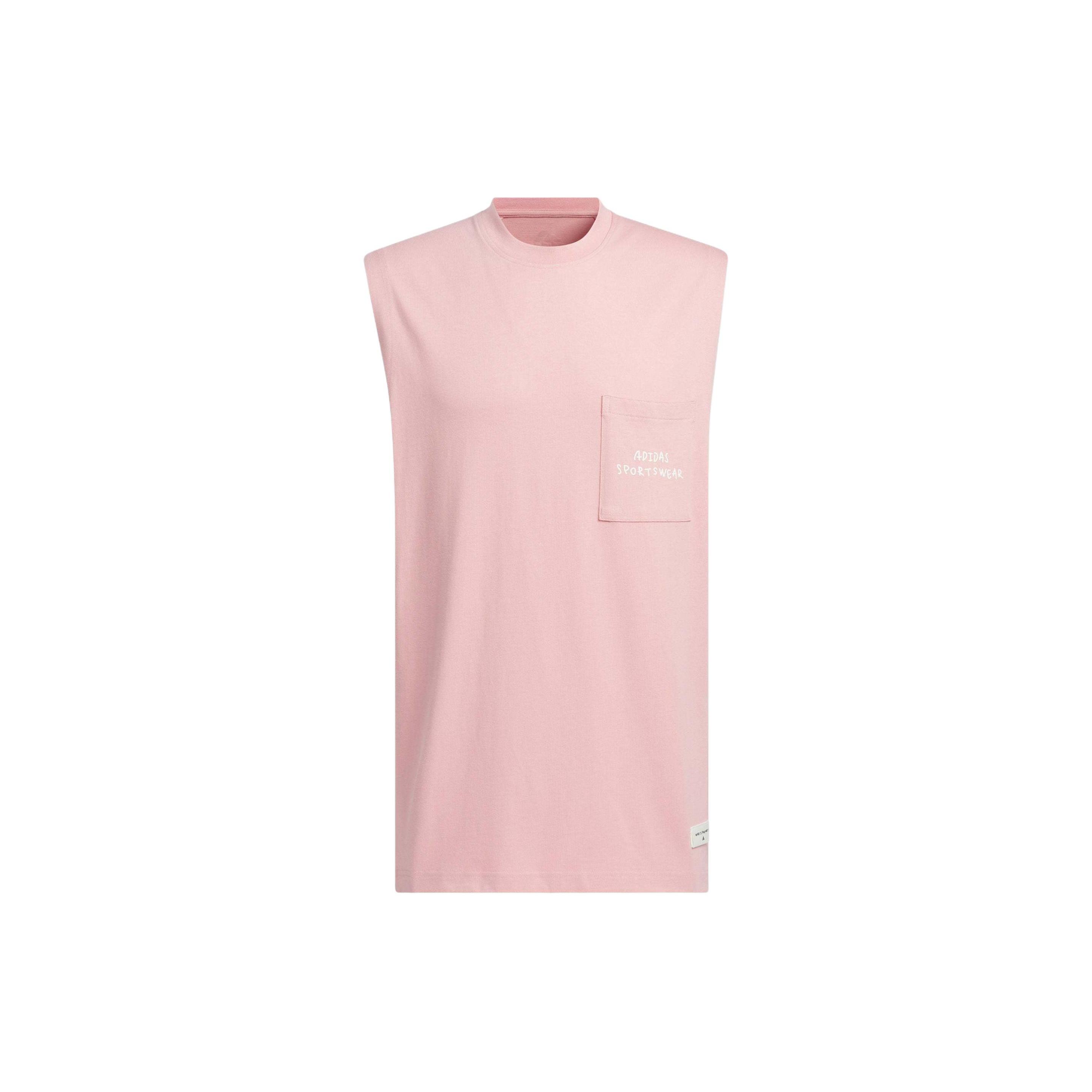 adidas Graphic Tank Top Asia Sizing Pink White Men s JP4590 XL