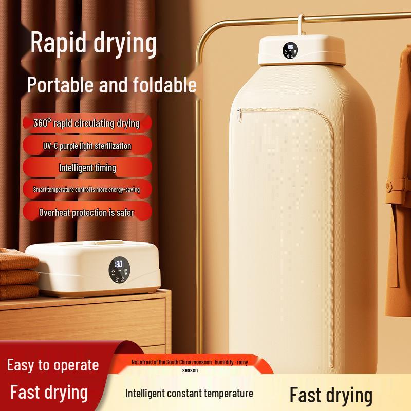 Portable Foldable Clothes Dryer for Adults & Children, Compact Air Drying Solution for Home or Dormitory